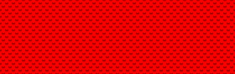 Red luxury background with red beads. Seamless vector illustration. 