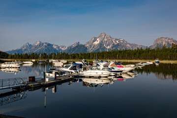 Sunrise on the Tetons at Colter Bay