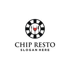 Chip Bistro Restaurant vector logo design