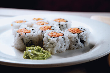 Japanese Sushi Salmon Roll