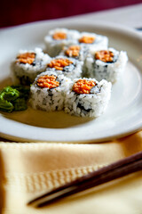 Japanese Sushi Salmon Roll