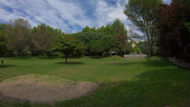 The Porto City Park in Oporto, Portugal. City Park is the largest city park in this city. It was designed by landscape architect Sid&oacute;nio Pardal. Its ceremonial opening took place in 1993.