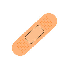 Vector illustration of a bandage.