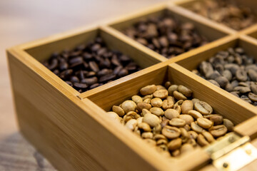 Coffee beans - fresh roasted and tasty - texture