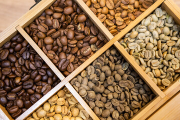 Coffee beans - fresh roasted and tasty - texture