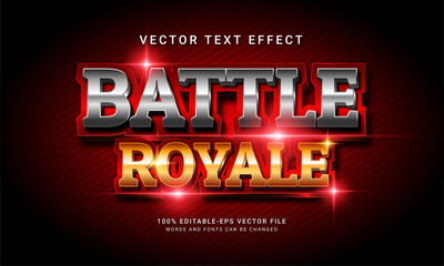 Battle royale 3d editable text style effect