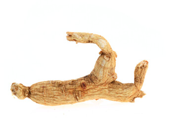 Ginseng on a white background