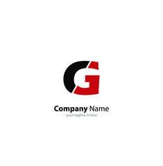The simple elegant logo of letter G for company with white background, minimalist style