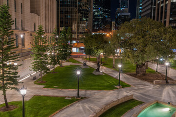 Star bursts at Anzac Square, Brisbane, Australia.