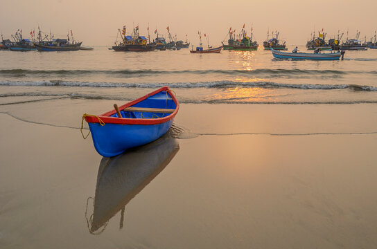 Fishing boats on the beach