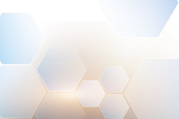 Abstract Technology polygonal design. hexagon background. Digital futuristic