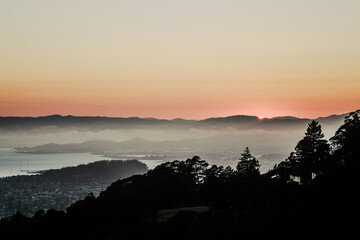 Bay Area Sunset from Berkeley Hill