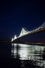 Night Bridge Over Ocean