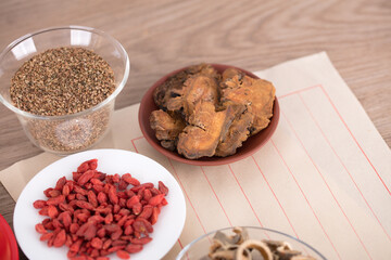 Several commonly used Chinese medicinal materials