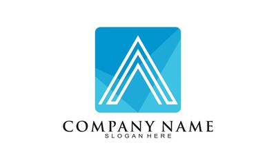 Naklejka premium Letter A arrow modern logo