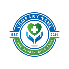 Obraz premium medical care logo , pharmacy logo
