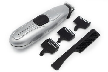 hair clipper on white background, barber shop background