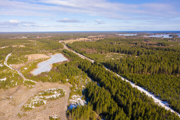 view of the countryside