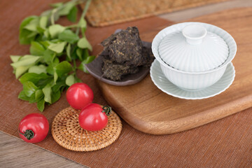 Tea scene on the table Chinese tea culture
