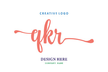QKR lettering logo is simple, easy to understand and authoritative