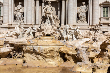View to the fountain Trevi, Rome