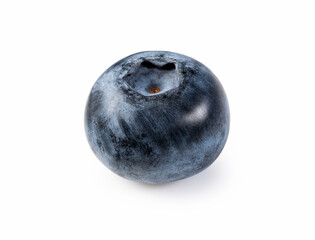 Blueberries on a white background