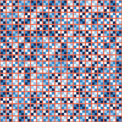 Fototapeta premium Abstract Geometric Pattern generative computational art illustration