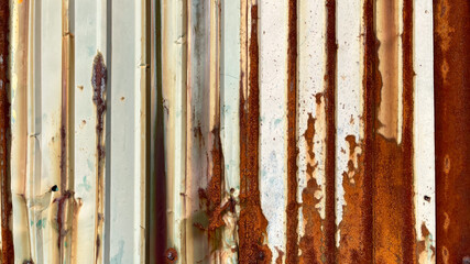 Rusty galvanized sheet for abstract background