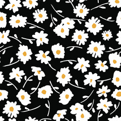 Floral print. Seamless pattern tile. Abstract. Fabric.