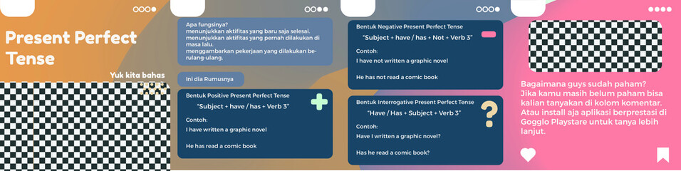Social Media Template Gradient Carousel