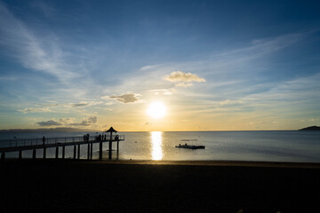 Fototapeta premium 沖縄県石垣島の夕日がある風景 Ishigaki Okinawa