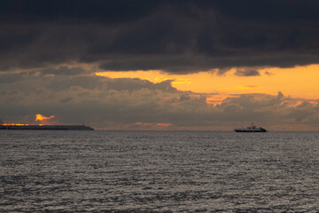 cargo ship in the port