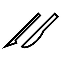 Scalpel line icon