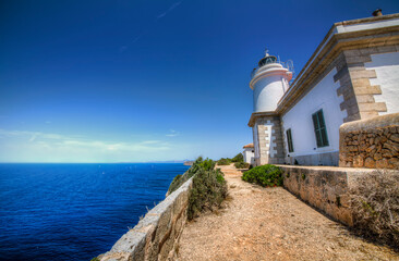 Fototapeta na wymiar Lighthouse at Cap Blanc, Mallorca