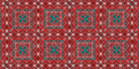 Colorful fabric - Seamless and textured pattern, illustration 