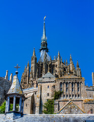 Fototapeta premium Abbey at Saint Michael's Mount, Normandy, France