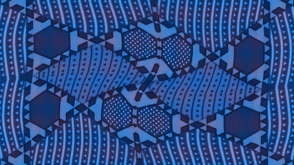 Colored African fabric – Seamless pattern, cotton, photo