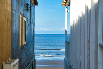 ビーチとサーフボード