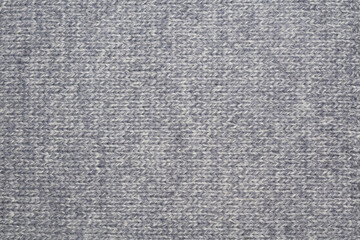 Gray wool sweater macro