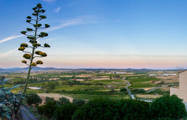 Galisteo, beautiful walled town from Alagon Valley
