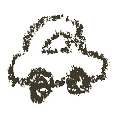 A picture of a car that looks like it was drawn by a child