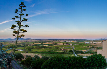 Galisteo, beautiful walled town from Alagon Valley