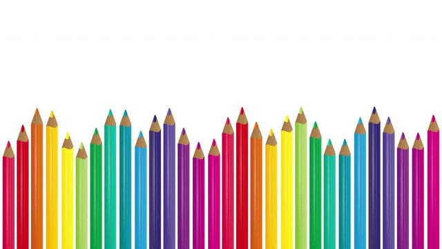 colored crayon animation