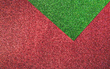Shiny bright red and green background Luxury shine texture
