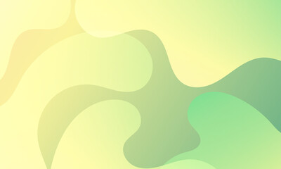 Abstract Green, yellow geometric background. Modern background design. Liquid color. Fluid shapes composition. Fit for presentation design. website, basis for banners, wallpapers, brochure, posters