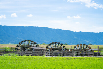 三連水車　福岡県朝倉市