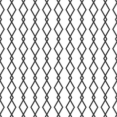 Seamless pattern with black line rhombus. Ethnic symmetric background. modern pattern.