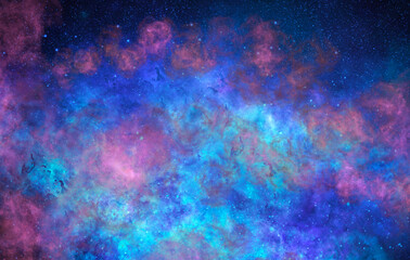 Fototapeta na wymiar Space. Stardust. Night sky aesthetic. Wallpapers for desktop.