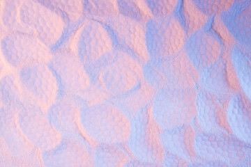 Fashion summer trendy neon pink and blue sand texture with printed cells abstract pattern as snake skin.