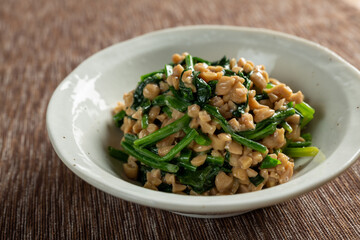 ほうれん草の納豆和え